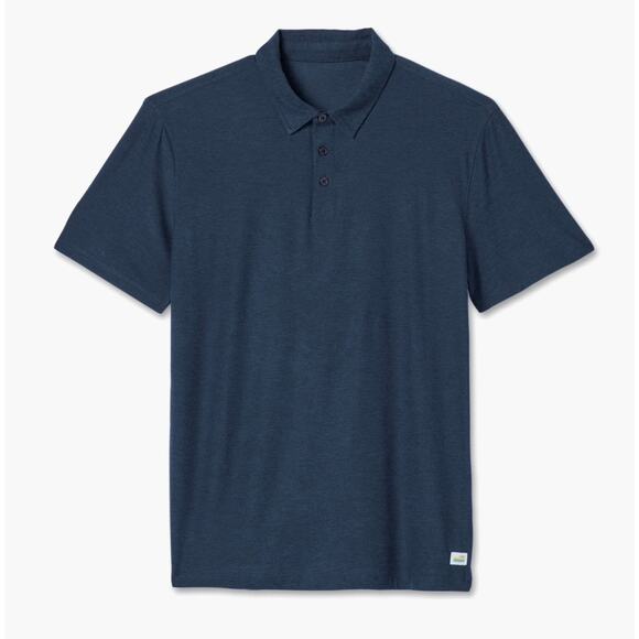 Vuori Strato Tech Polo in Navy Heather size Large in Excellent Condition - Picture 3 of 8